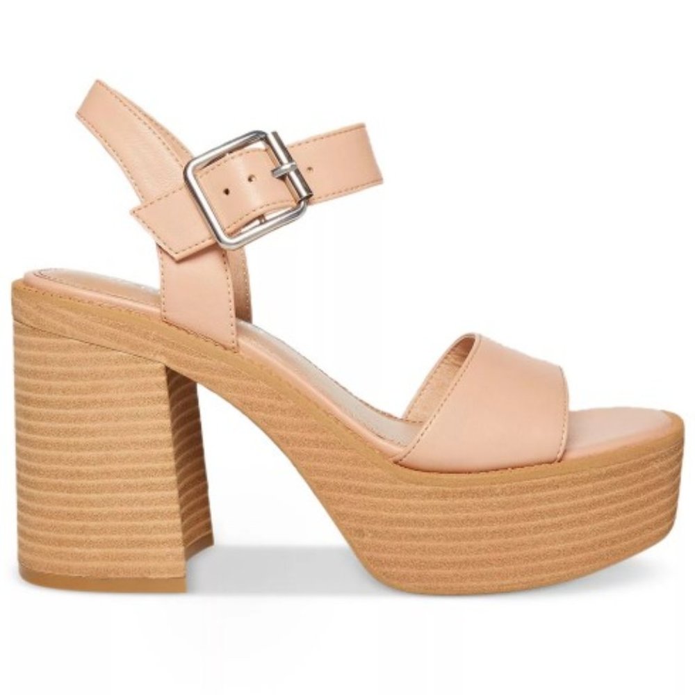 MADDEN GIRL Grandview Stacked Wooden Platform Sandals - Picture 2 of 7